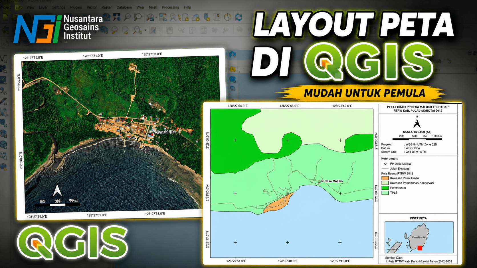 Layout Peta menggunakan QGIS