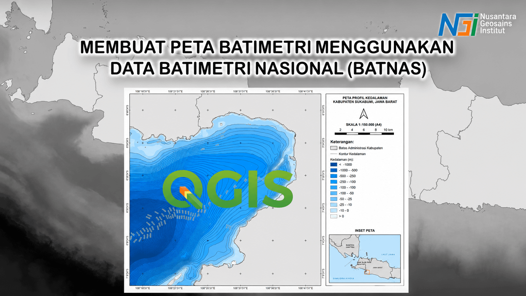 Membuat Peta Kedalaman dari data BATNAS – QGIS