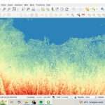 Hasil Visualisasi Data Digital Elevation Model (DEMNAS) di QGIS Setelah Diunduh dari Ina-Geoportal BIG